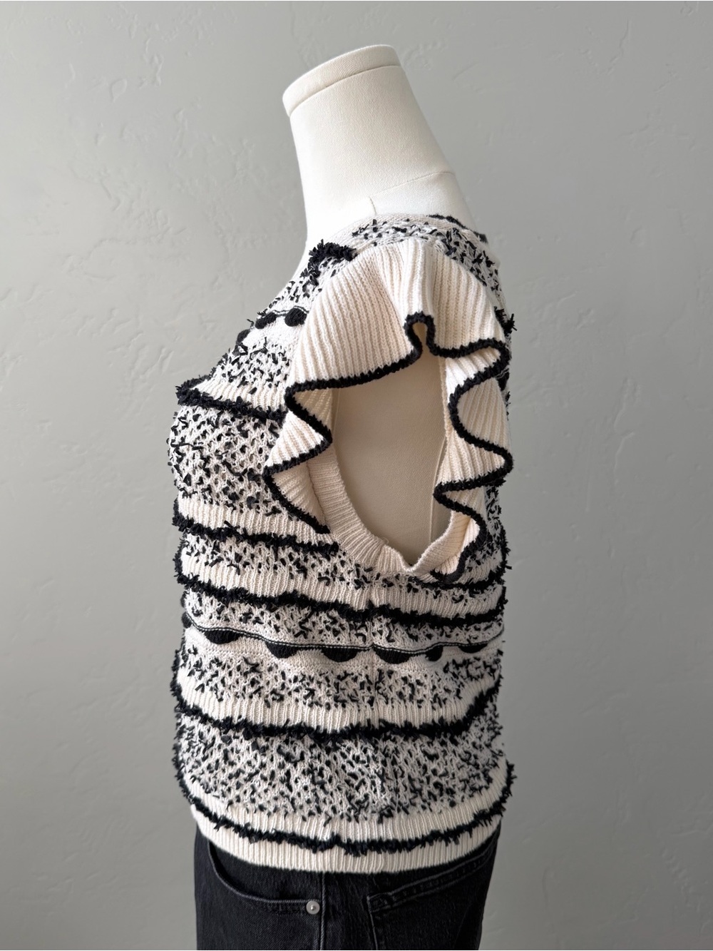 Anthropologie Pilcro Open Back Sweater Tank Contemporary Knit XS - Picture 5 of 11